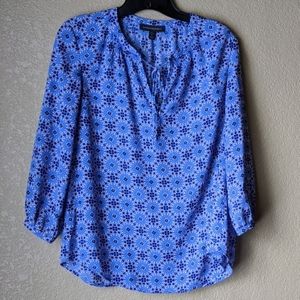 NWOT Banana Republic Mosaic Long Sleeve Top Sz SP